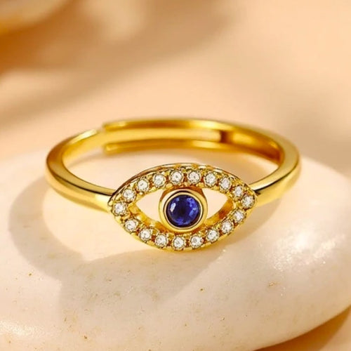Bague Ajustable Mauvais Œil - Jardin de Gaïa