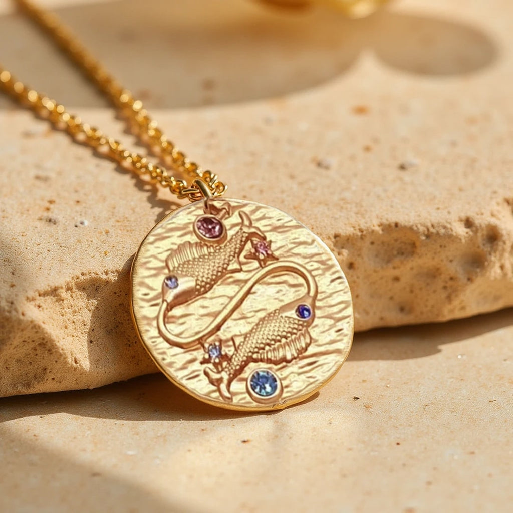 Pendentif Constellation Dorée - Signes du Zodiaque