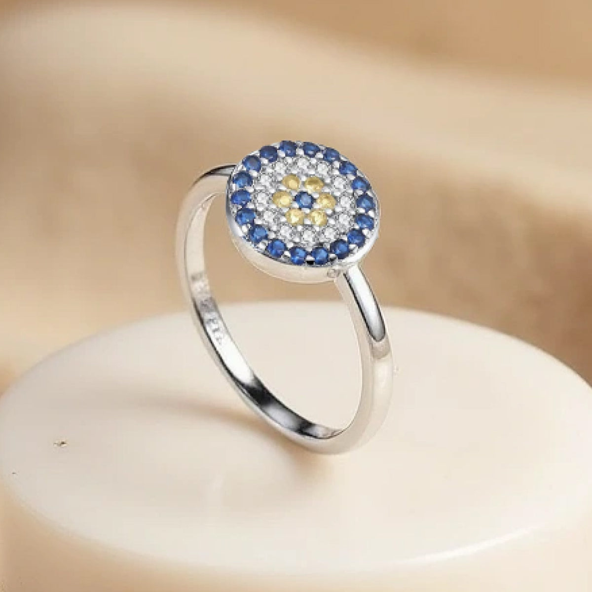 Bague "Œil Bleu de Protection"