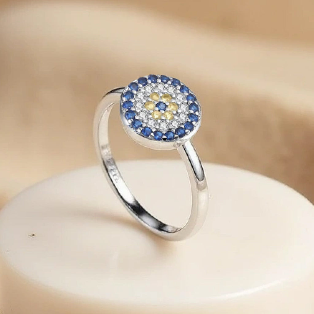 Bague "Œil Bleu de Protection"