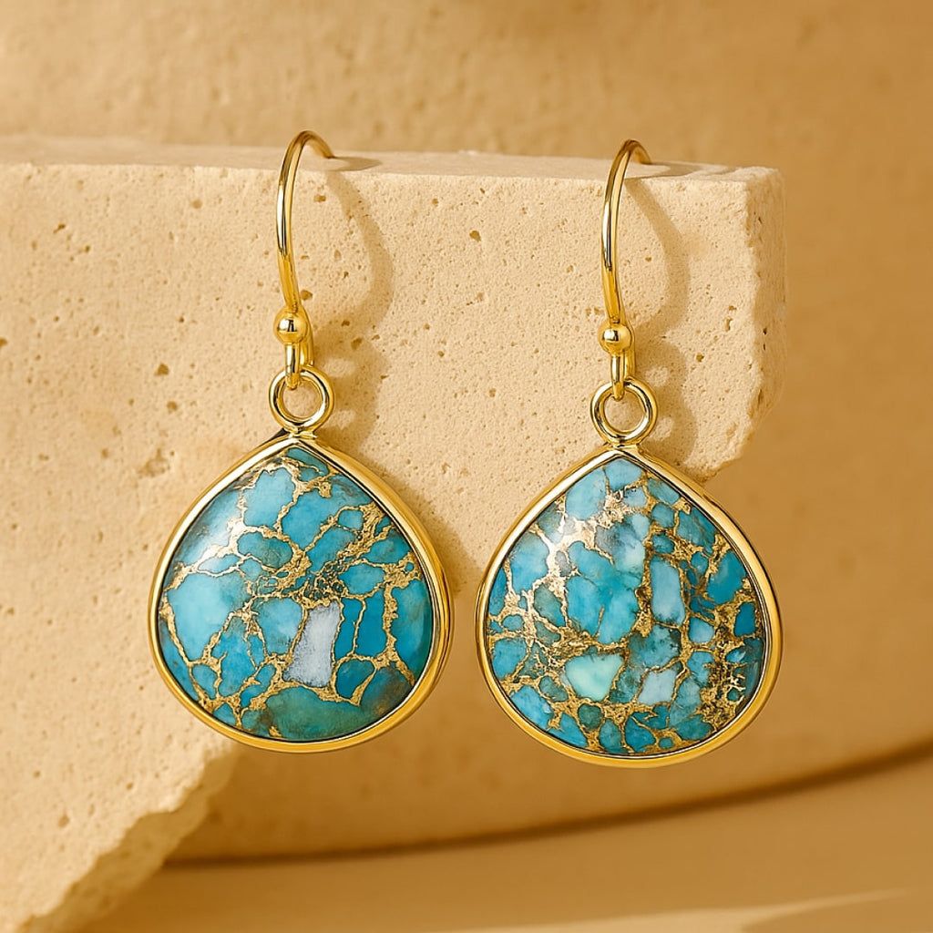 Boucles d’Oreilles en Turquoise