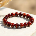 Bracelet Bouclier Terrestre en Œil de Taureau - Jardin de Gaïa