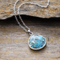 Pendentif Eau Céleste en Turquoise - Jardin de Gaïa