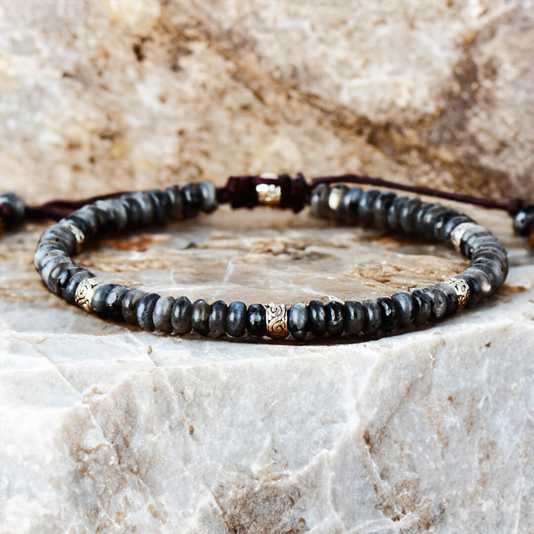Bracelet "Force Intérieure" en Larvikite