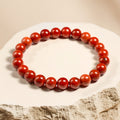 Bracelet Énergie Vitale en Jaspe Rouge - Jardin de Gaïa