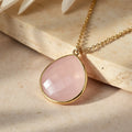 Pendentif Douceur Infini en Quartz Rose - Jardin de Gaïa