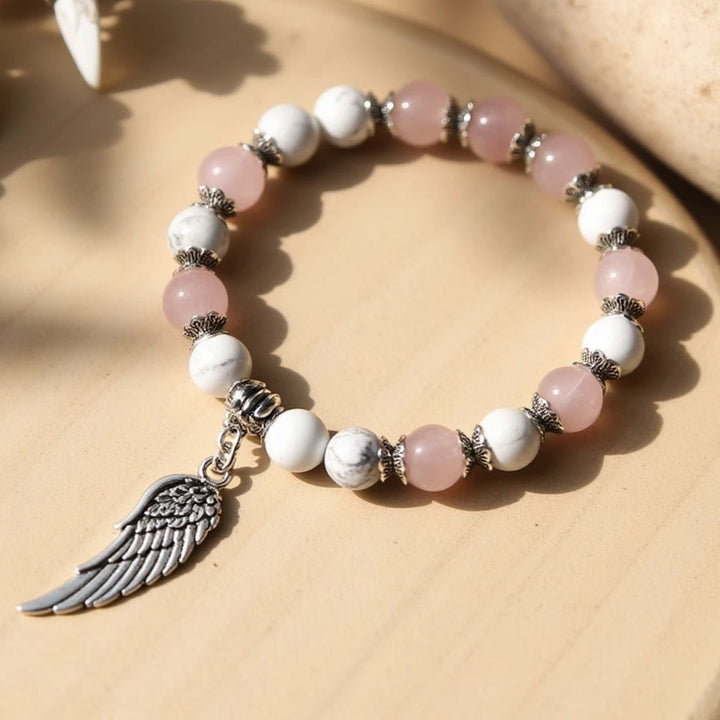 Bracelet "Aile d’Ange" en Pierres Naturelles
