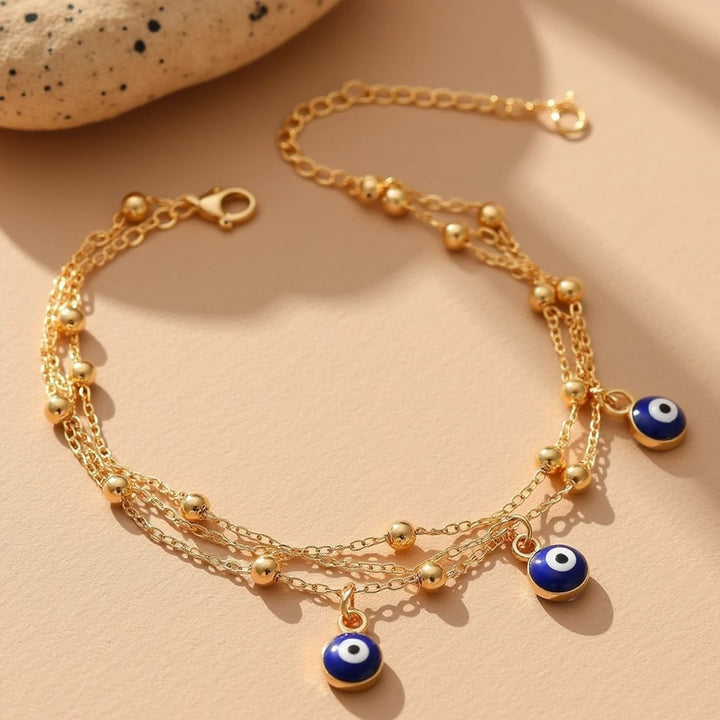 Bracelet de Cheville Oeil Bleu