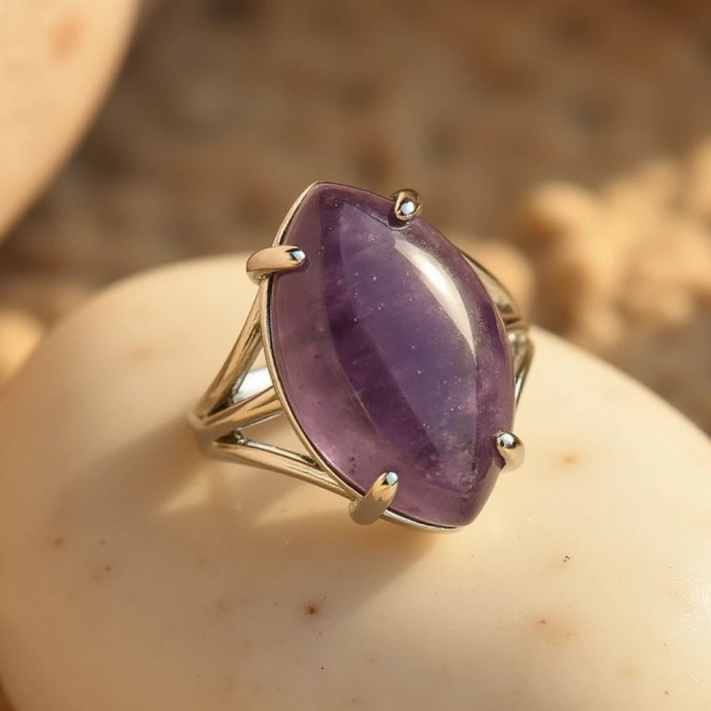 Bague Ajustable "Vision" en Pierre Naturelle