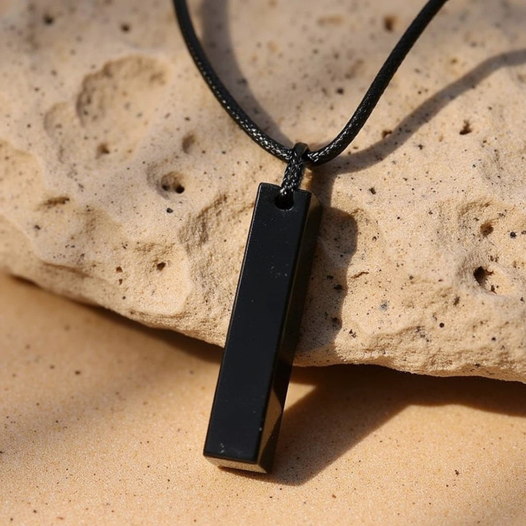 Pendentif "Protection" en Obsidienne Noire