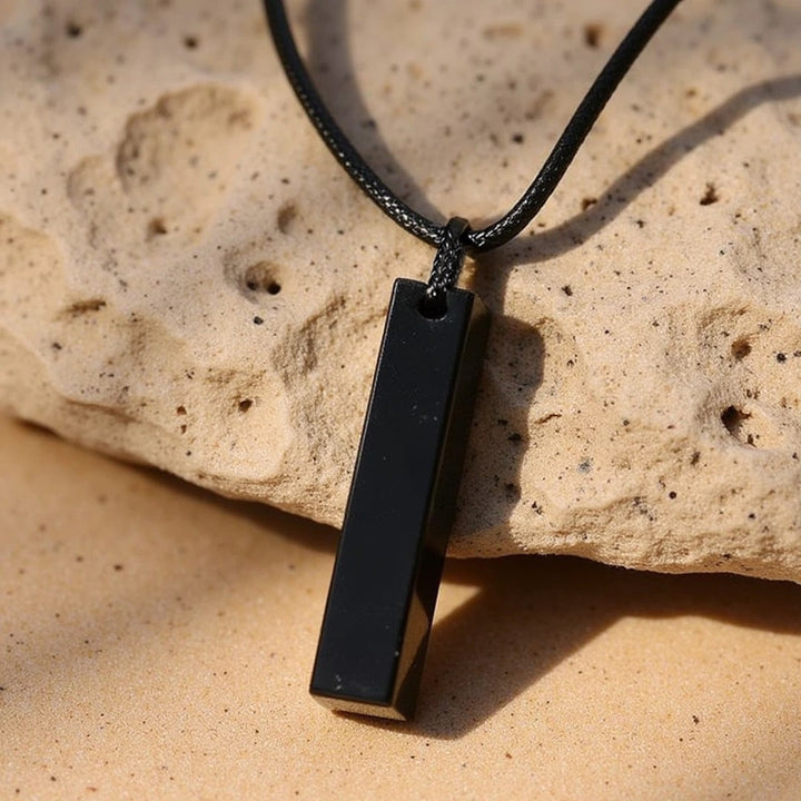Pendentif "Protection" en Obsidienne Noire