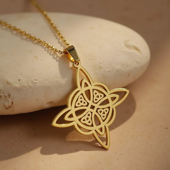 Pendentif "Protection Éternelle" en Nœud de Sorcière