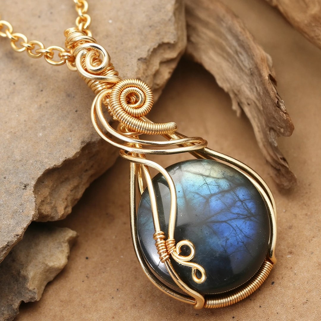 Pendentif "Œil de l’Univers" en Labradorite