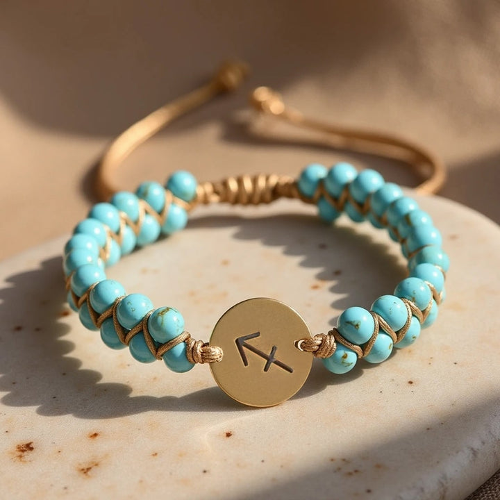 Bracelet Tressé "12 Constellations" en Pierres Naturelles