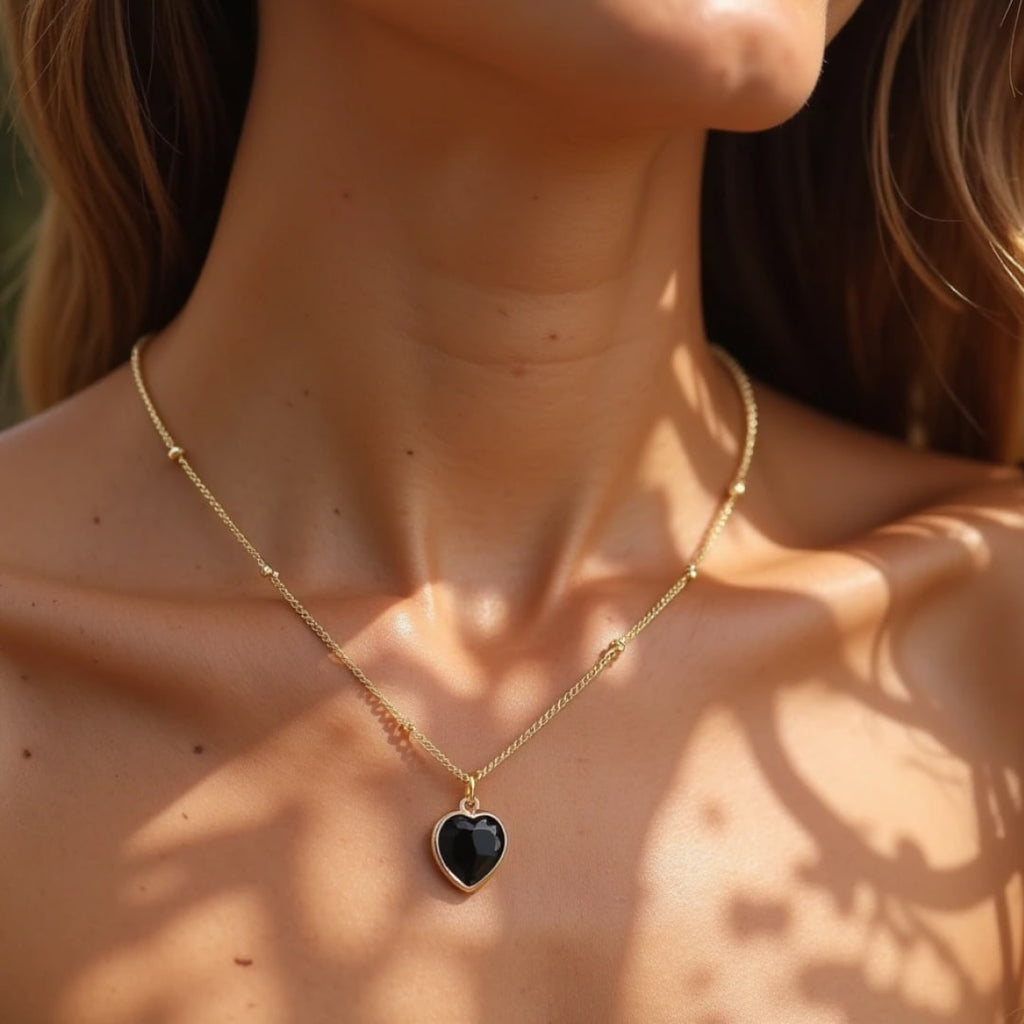 Pendentif Cœur en Pierre Naturelle