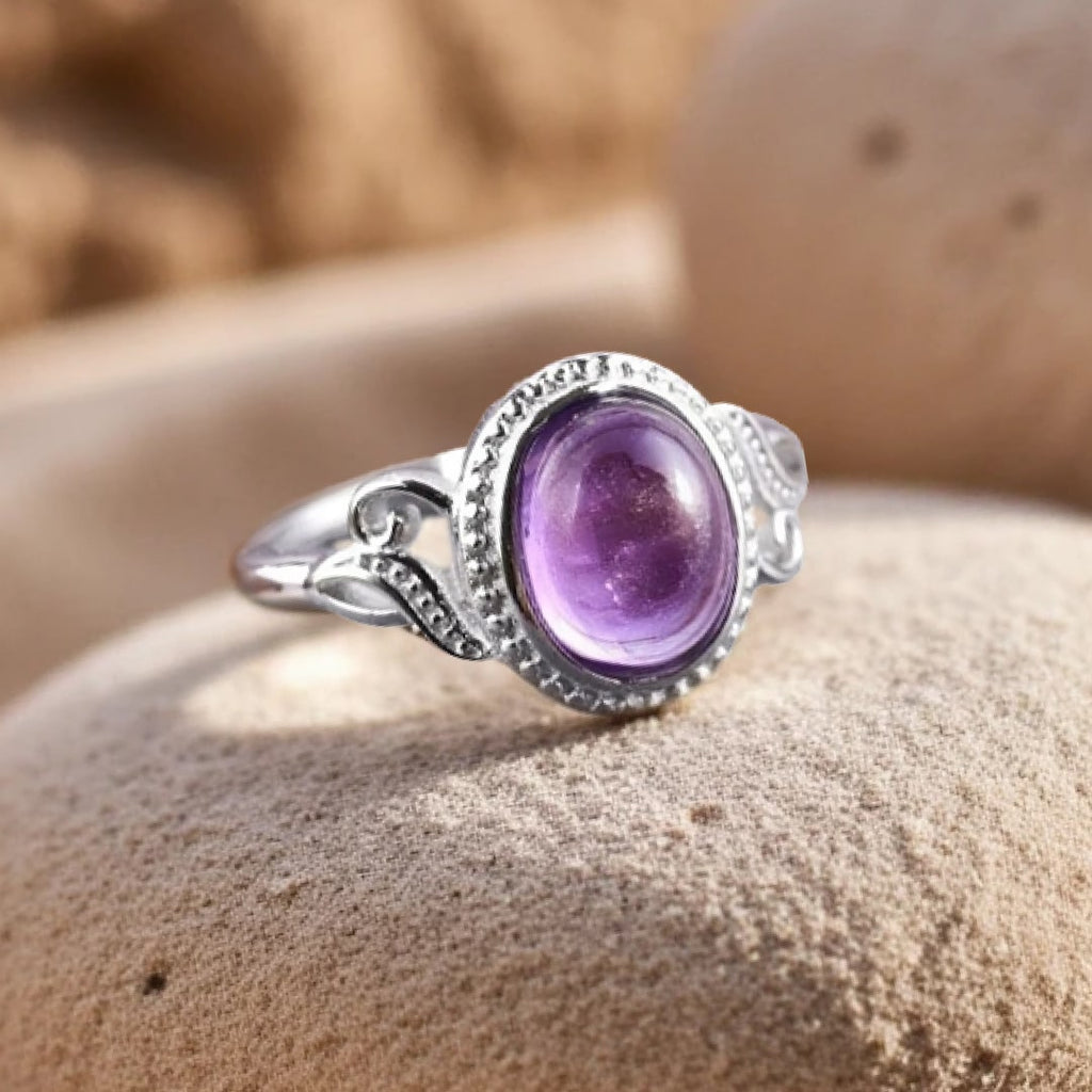 Bague "Harmonie Purificatrice" en Améthyste