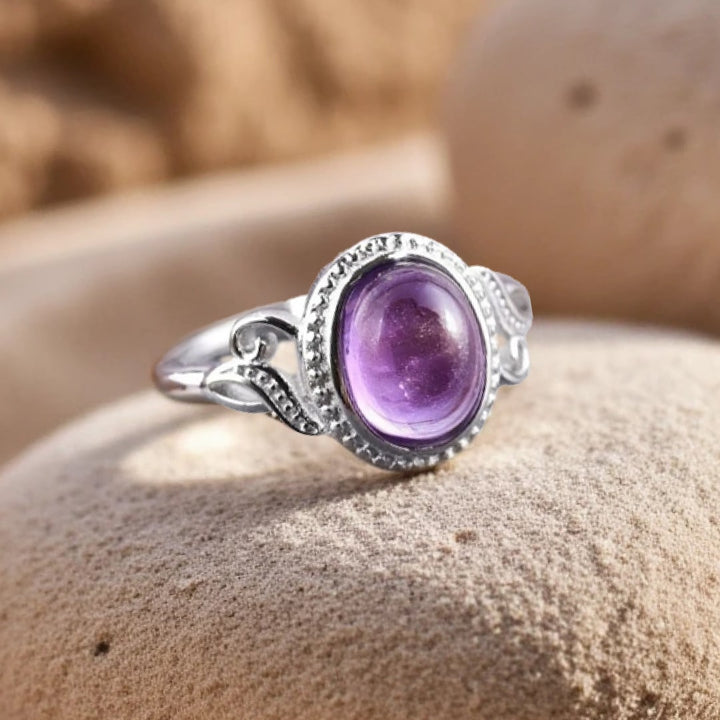 Bague "Harmonie Purificatrice" en Améthyste