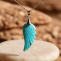Pendentif Aile d’Ange en Pierre Naturelle - Jardin de Gaïa