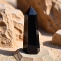 Pointe Protectrice en Obsidienne Noire - Jardin de Gaïa