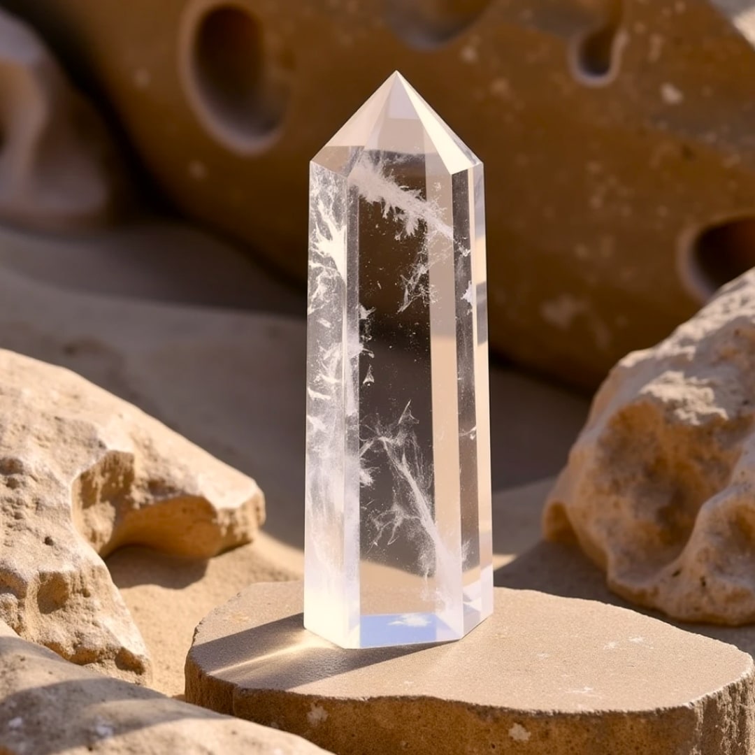 Pointe Purificatrice en Cristal de Roche