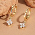 Boucles d’Oreilles Trèfle de Lumière en Argent ou Plaqué Or - Jardin de Gaïa