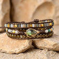 Bracelet Wrap Protection en Labradorite - Jardin de Gaïa