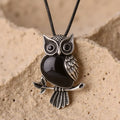 Collier Esprit du Hibou – Guide Intuitif en Pierres de Pouvoir - Jardin de Gaïa