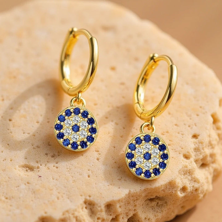 Boucles d’Oreilles "Œil Bleu Protecteur"