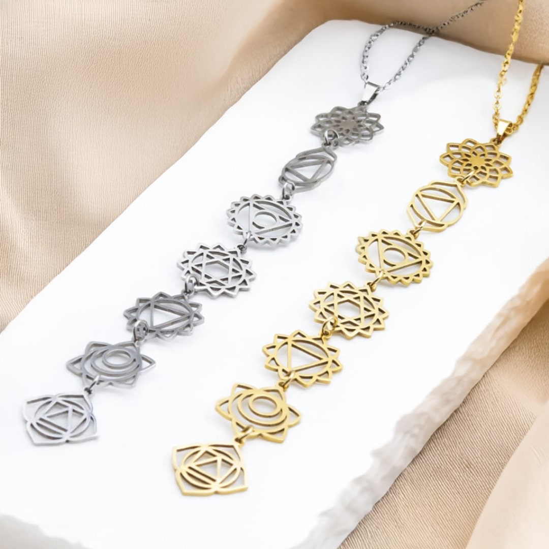 Collier 7 Chakras - Symboles Sacrés