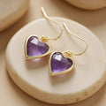 Boucles d’Oreilles Mon Cœur en Lumière en Pierres Naturelles - Jardin de Gaïa