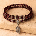 Bracelet Multi-tours Abondance en Grenat - Jardin de Gaïa