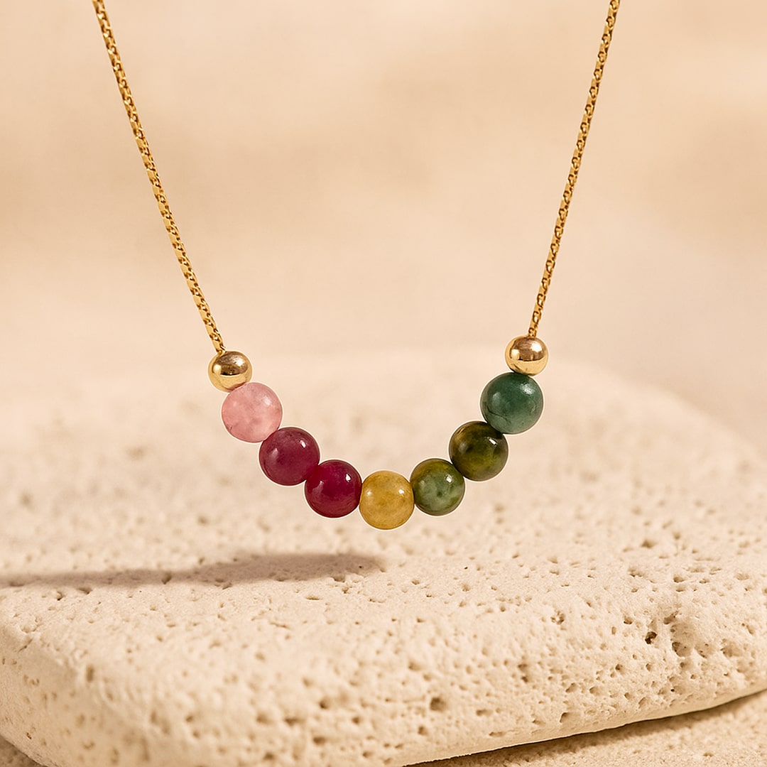 Collier "Arc d’Énergie" en Tourmaline