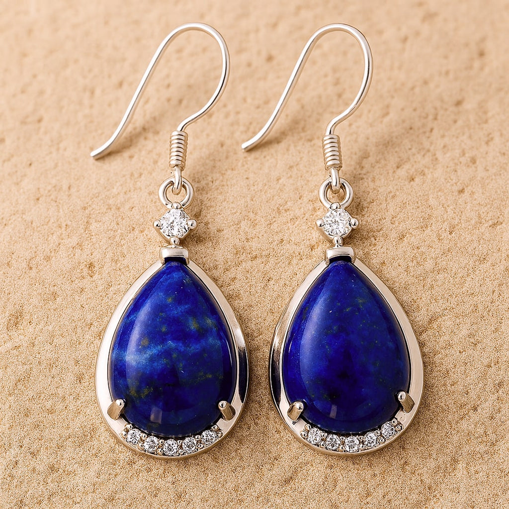 Boucles d’Oreilles "Lumière Azurée" en Lapis Lazuli