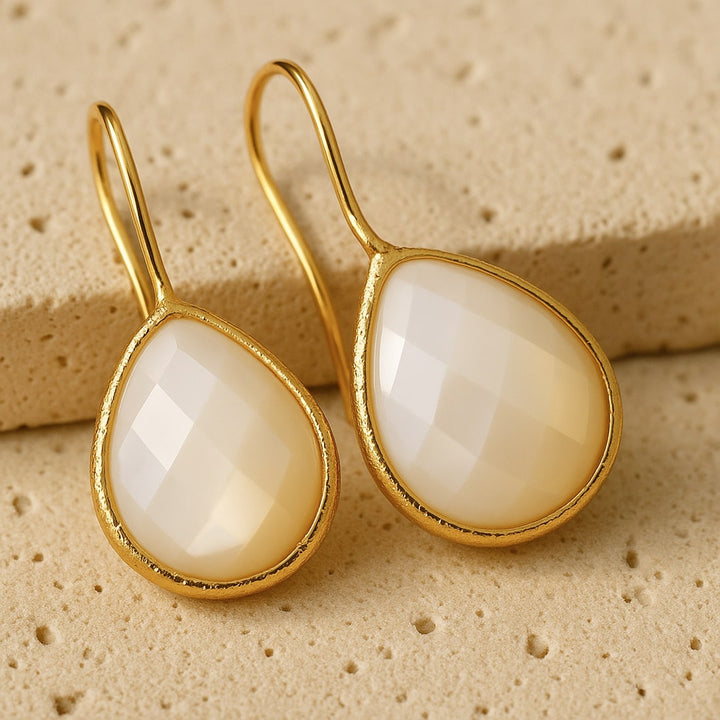 Boucles d’Oreilles "Gouttes" en Nacre