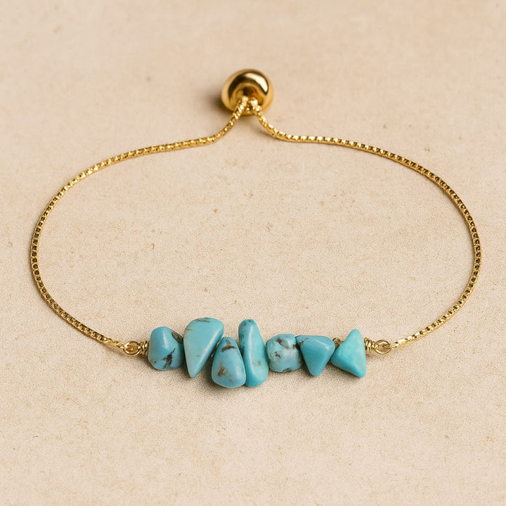 Bracelet Fin en Pierres Irrégulières Naturelles