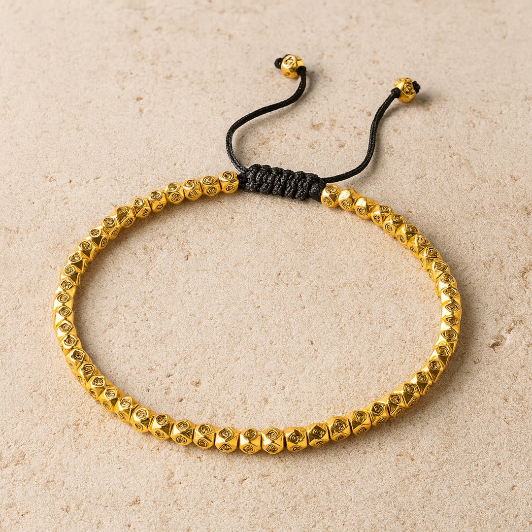 Bracelet "Harmonie Tibétaine" en Perles Facettées