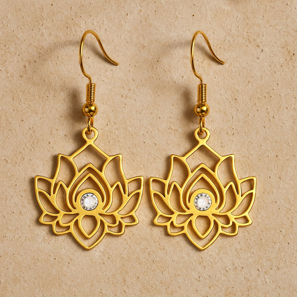 Boucles d’Oreilles "Reflet de Lotus"