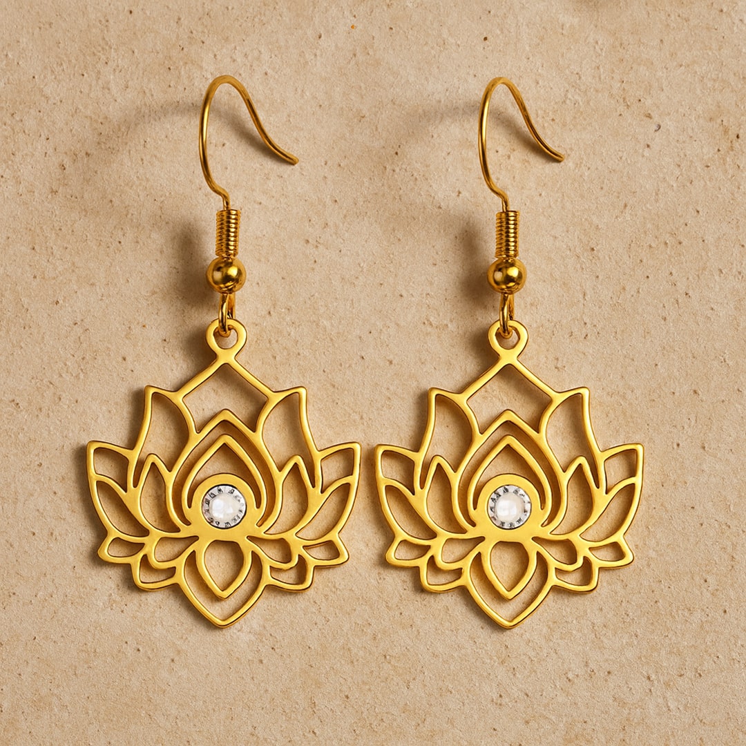 Boucles d’Oreilles "Reflet de Lotus"