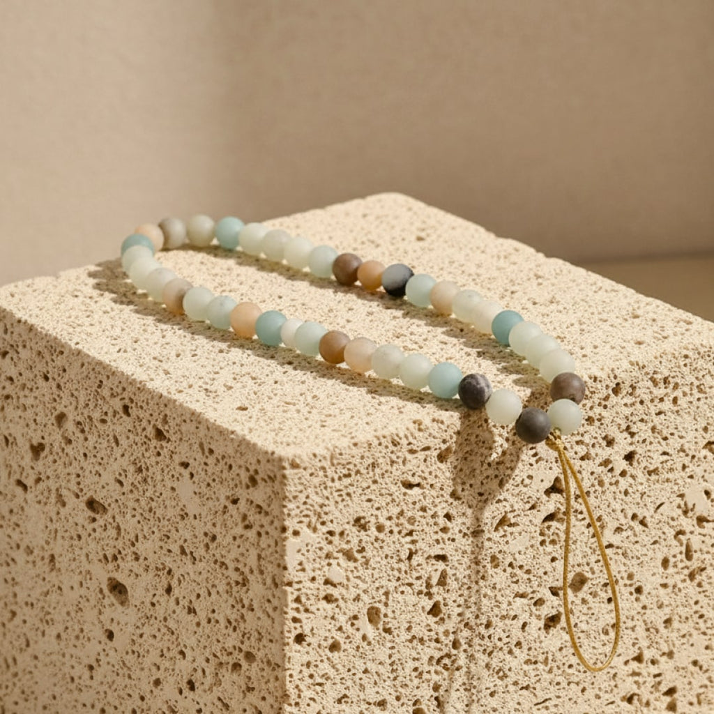 Chaîne de Téléphone en Pierres Naturelles