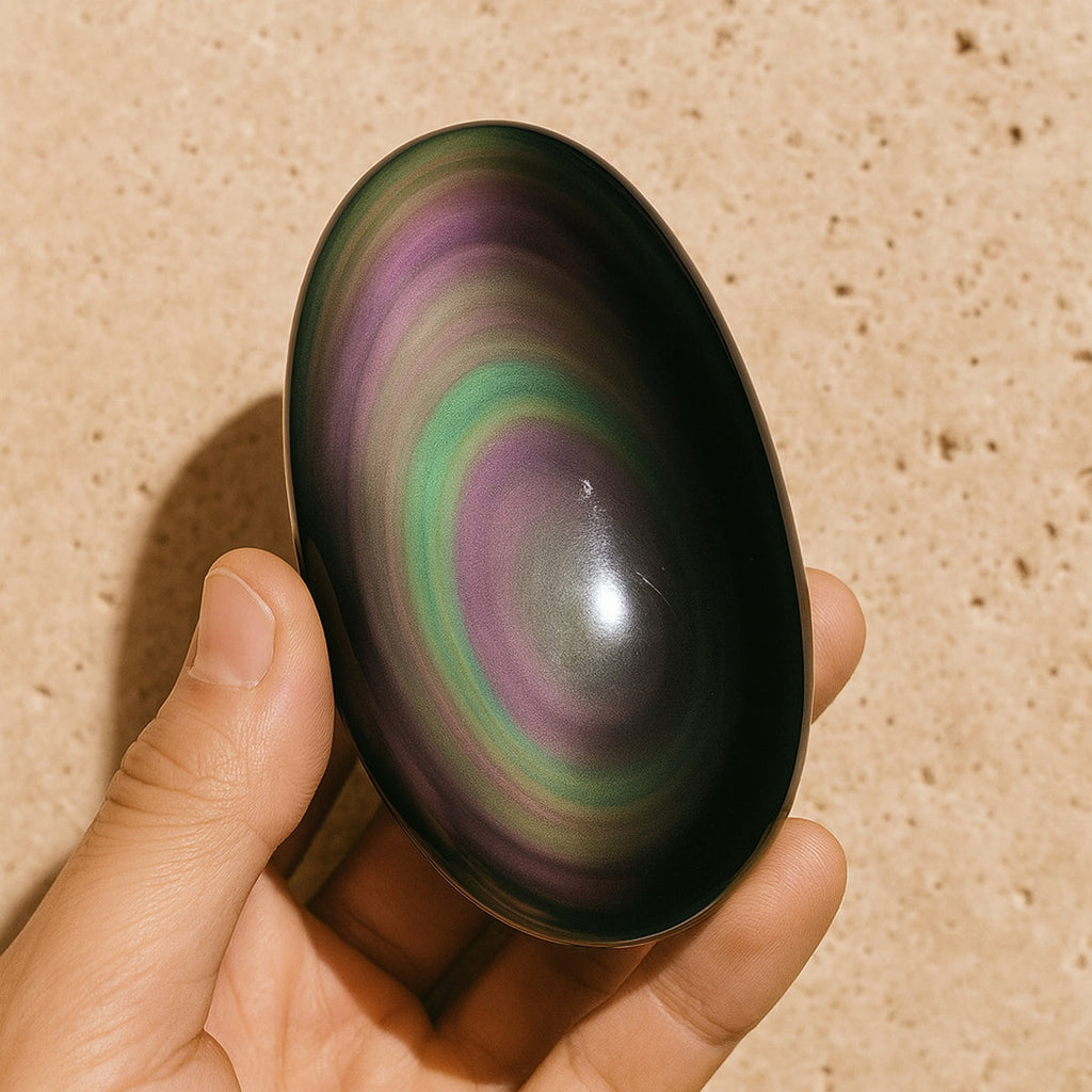 Galet d'Obsidienne Oeil Céleste - Bouclier de Protection