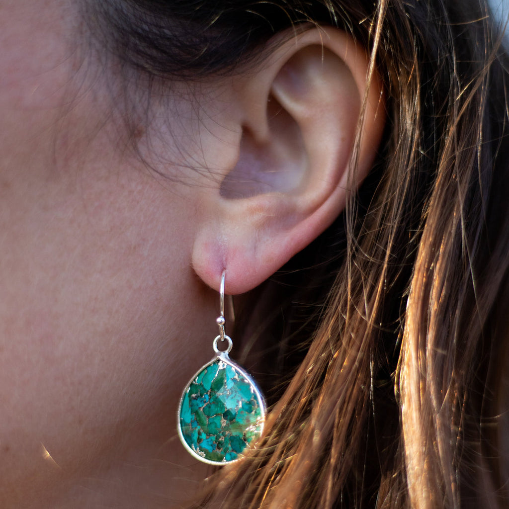 Boucles d’Oreilles en Turquoise