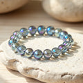 Bracelet Énergie Céleste en Aqua Aura - Jardin de Gaïa