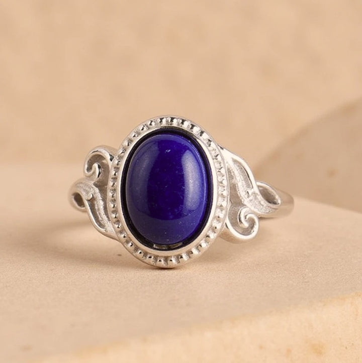 Bague Ajustable "Harmonie Céleste" en Lapis Lazuli