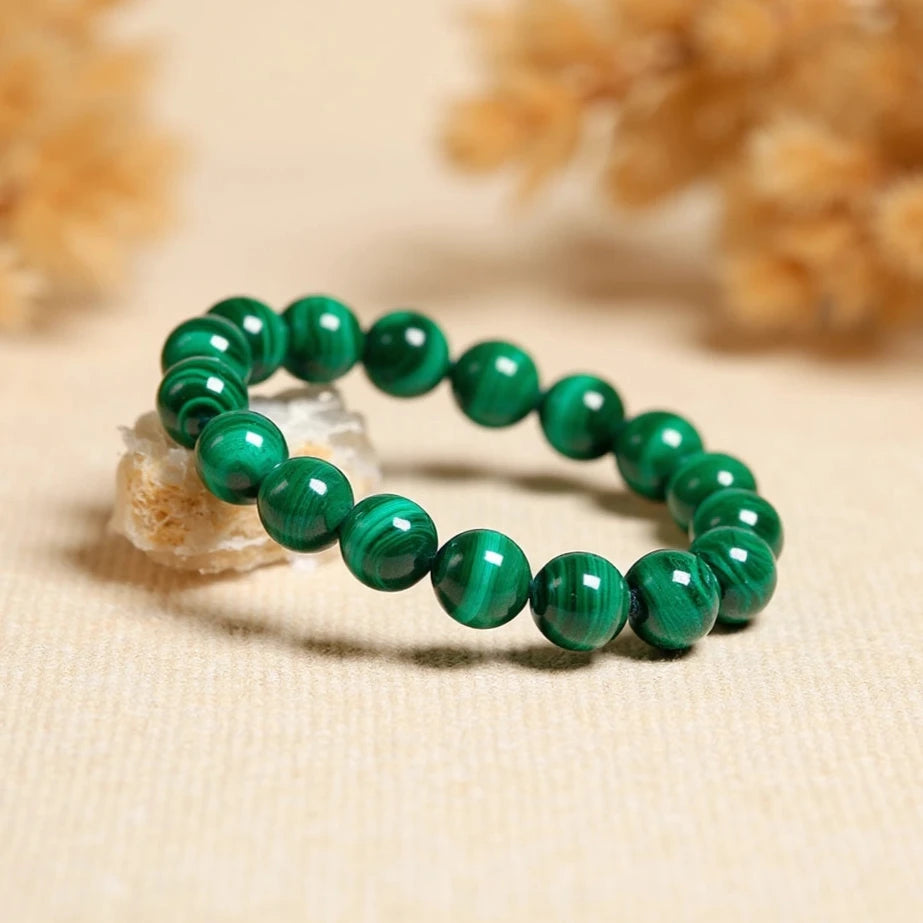 Bracelet "Purification" en Malachite Véritable