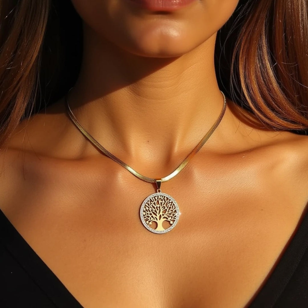 Pendentif Arbre de Vie Scintillant