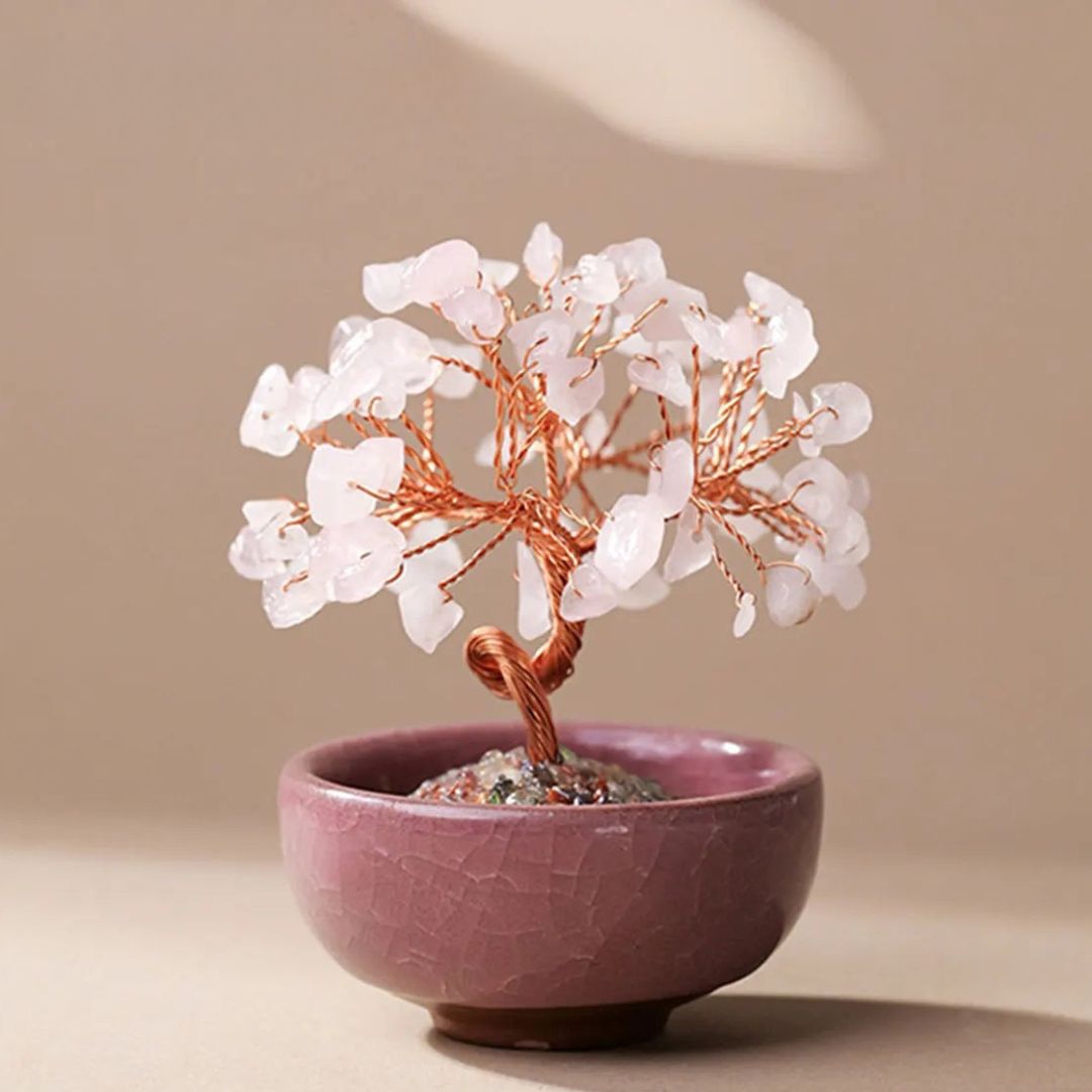 Arbre Feng Shui "Énergies Sacrées" en Pierres Naturelles