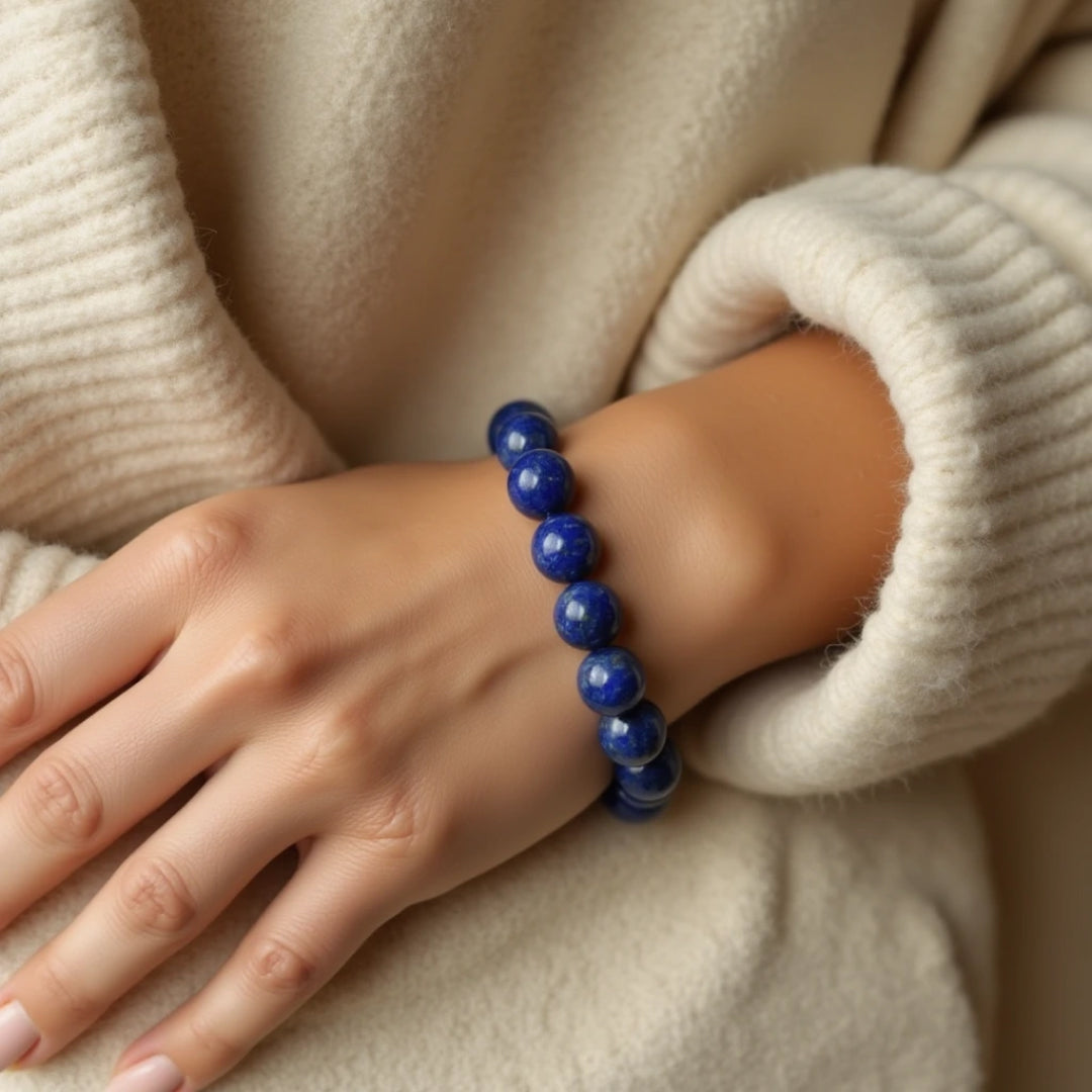 Bracelet "Expression" en Lapis Lazuli