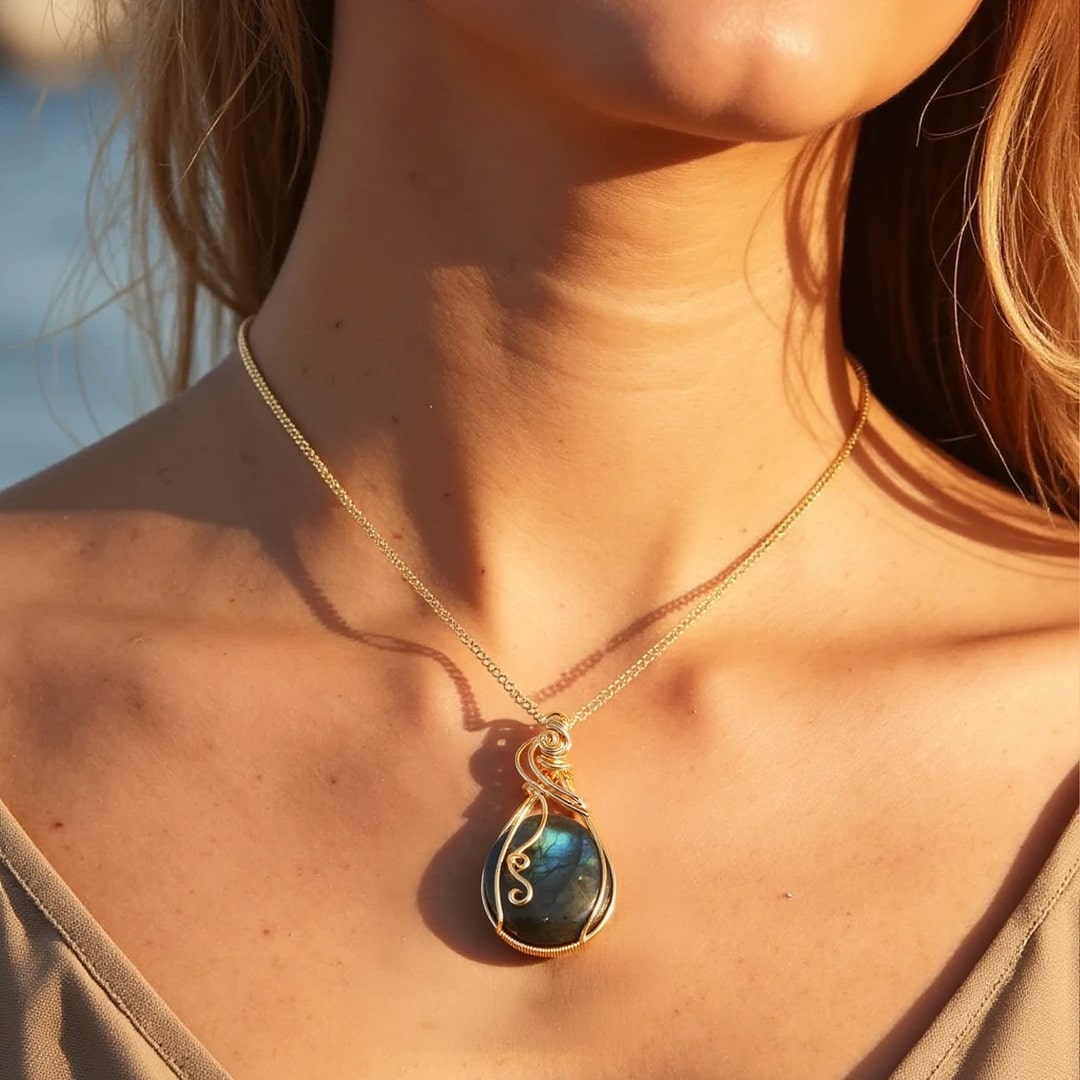 Pendentif "Œil de l’Univers" en Labradorite