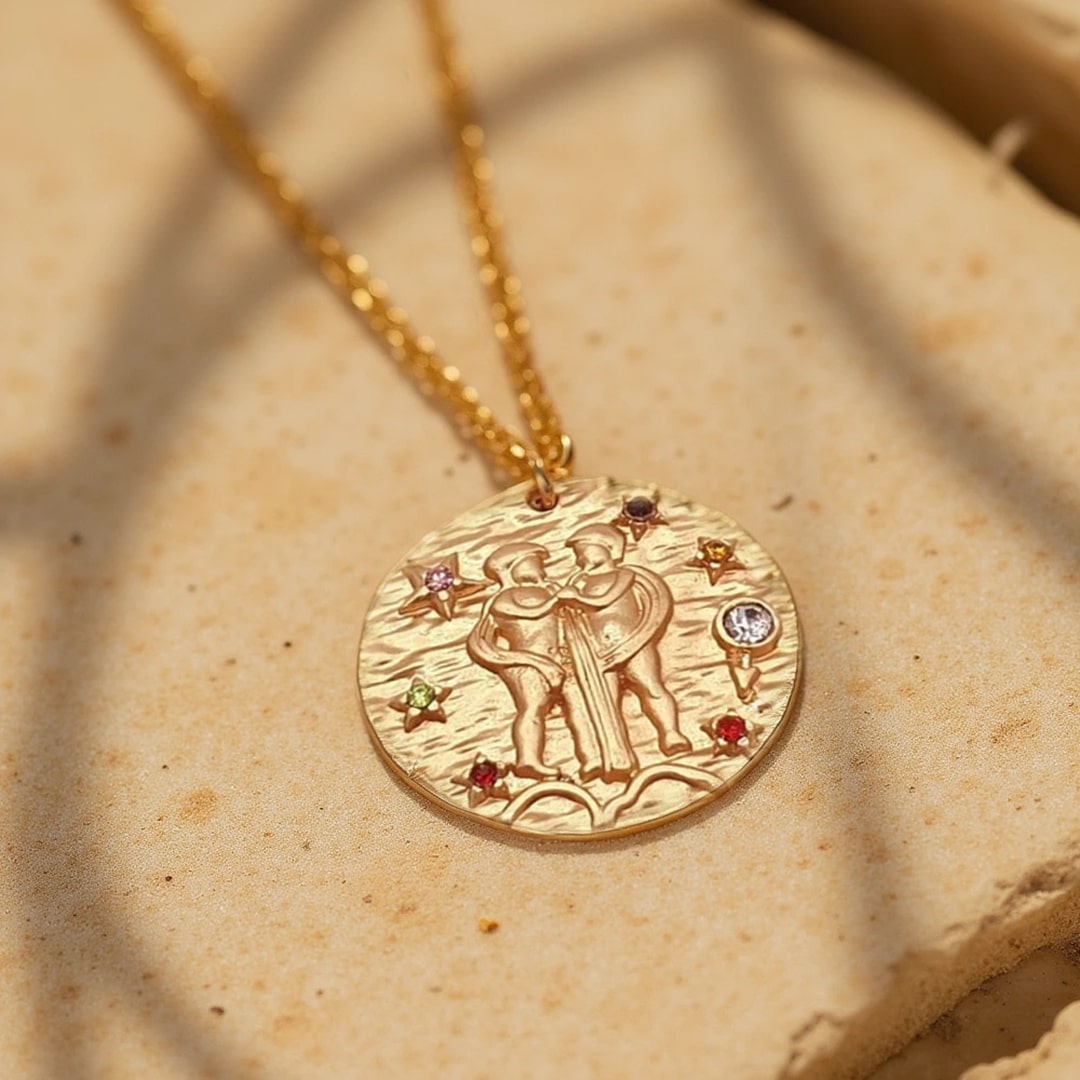 Pendentif Constellation Dorée - Signes du Zodiaque