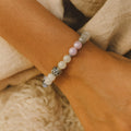 Bracelet Premium Énergie Féminine en Labradorite, Pierre de Lune & Kunzite - Jardin de Gaïa